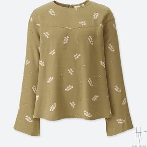 Rayon Printed Flare Shirt | UNIQLO | Great Cond.